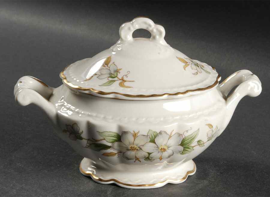 Arcadia Sugar Bowl & Lid by Vogue-1