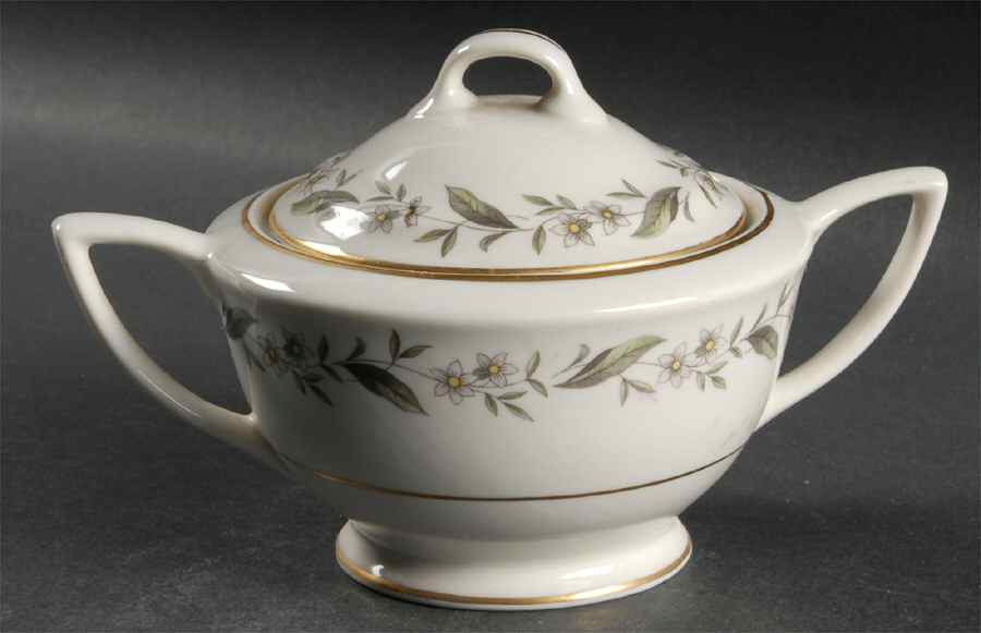 Gardenia Sugar Bowl & Lid by Vogue-1
