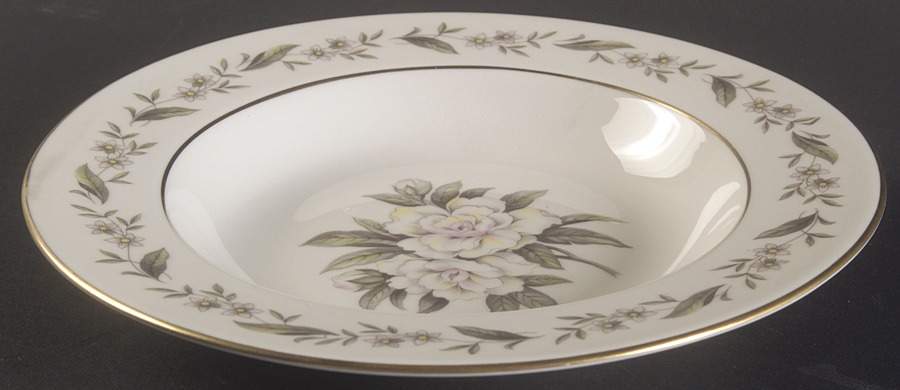 Gardenia Rim Soup Bowl by Vogue-1