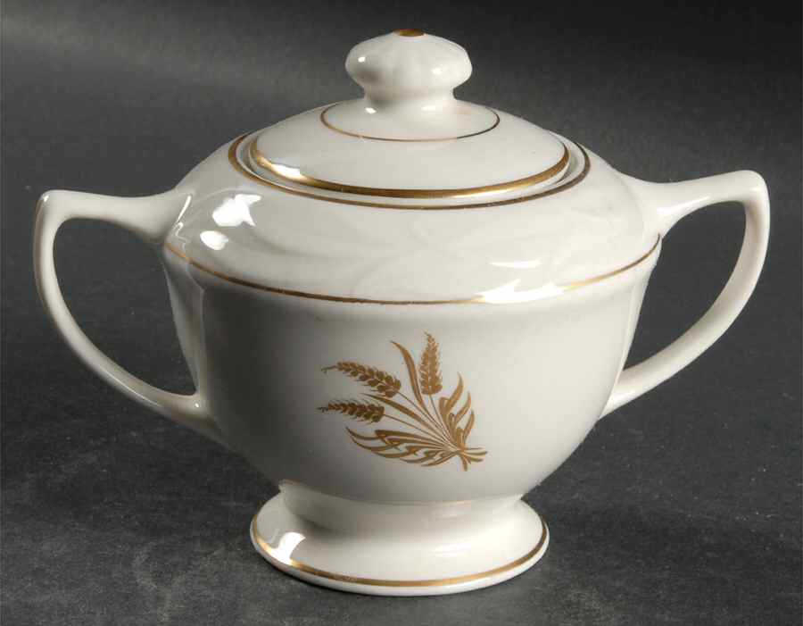 Golden Harvest Sugar Bowl & Lid by Vogue-1