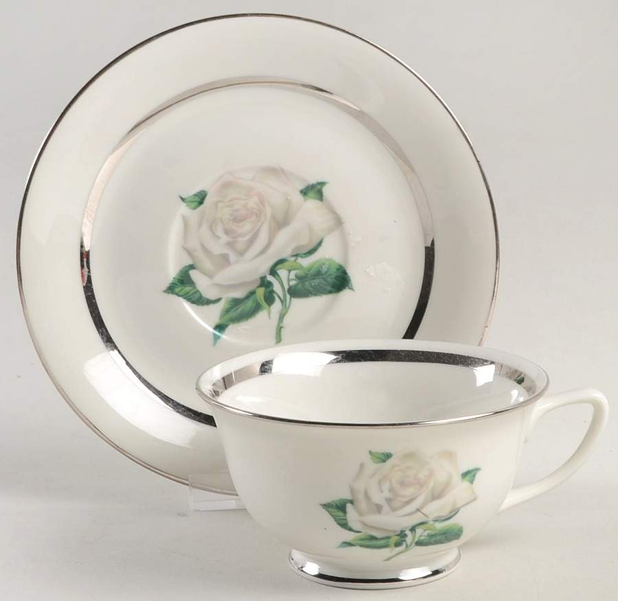 Manor House Footed Cup & Saucer Set by Vogue-1