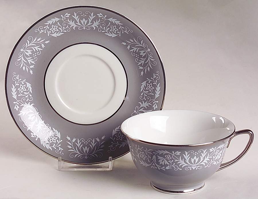 Prelude Footed Cup & Saucer Set by Vogue-1