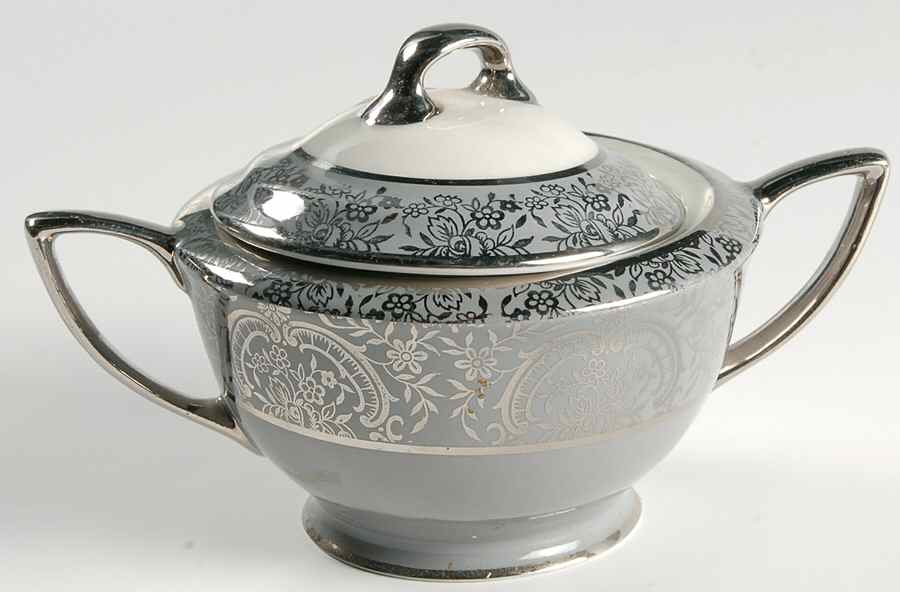 Silver Lace Sugar Bowl & Lid by Vogue-1