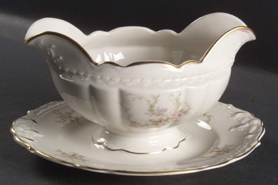 Susanna Gravy Boat with Attached Underplate by Vogue-1