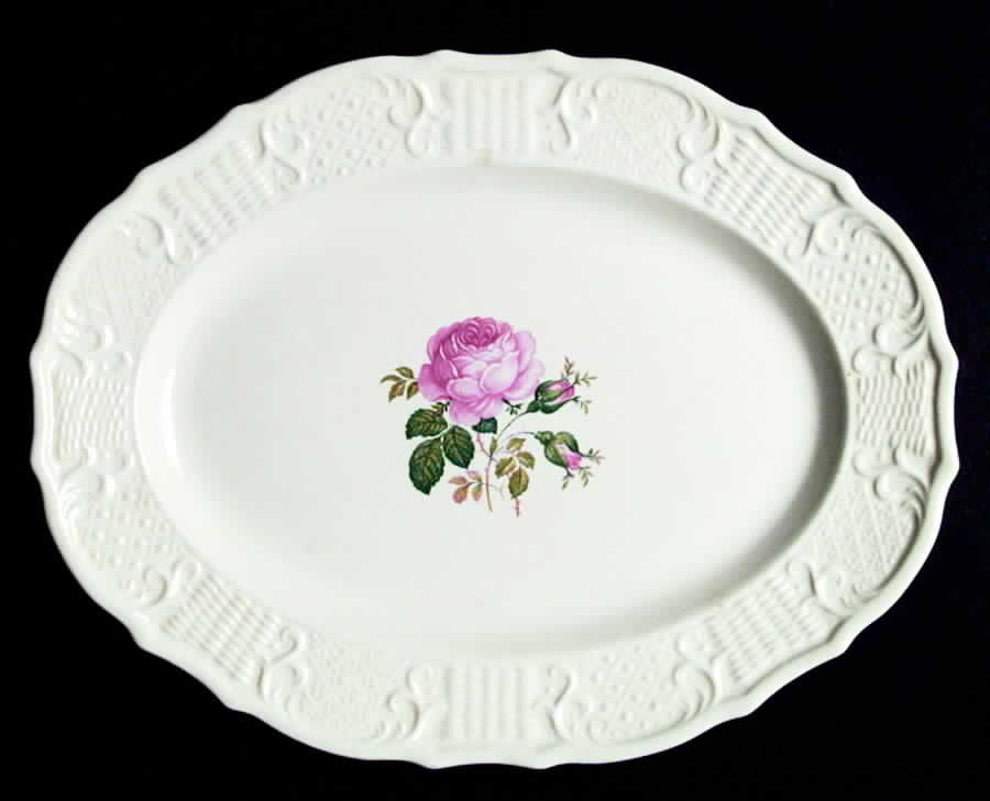 June Rose 13" Oval Serving Platter by Vogue-1