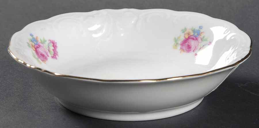 Wanda (Scalloped, Embossed) Fruit/Dessert (Sauce) Bowl by Vendome Porcelain-1