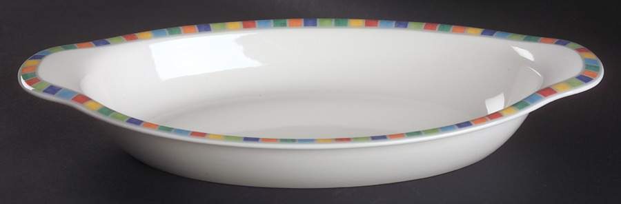 Twist Alea Limone 15" Oval Baker by Villeroy & Boch-1
