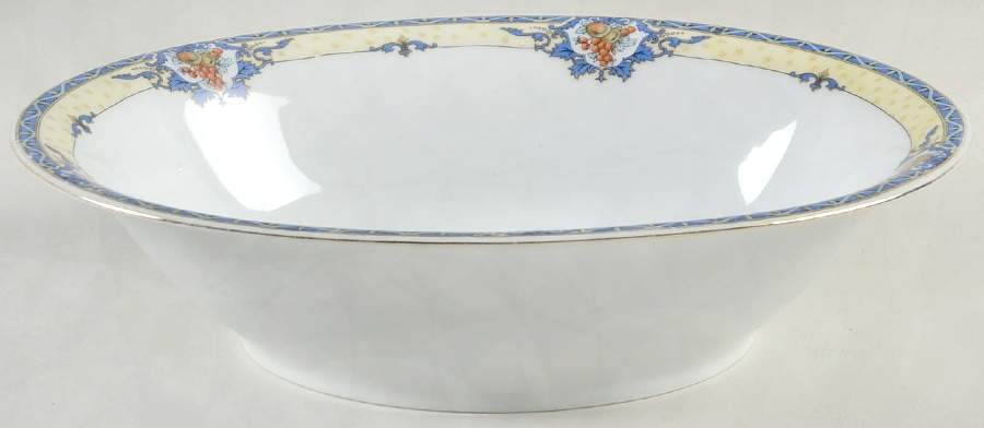 Oxford 10" Oval Vegetable Bowl by Victoria (Czech)-1