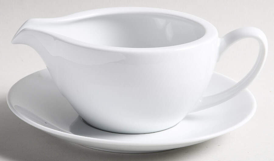 Spirit White Gravy Boat & Underplate by Vista Alegre-1