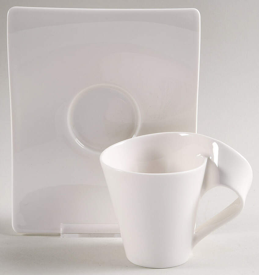 New Wave New Wave Caffe Flat Cup & Saucer Set (CULM1 & SAUM2) by Villeroy & Boch-1
