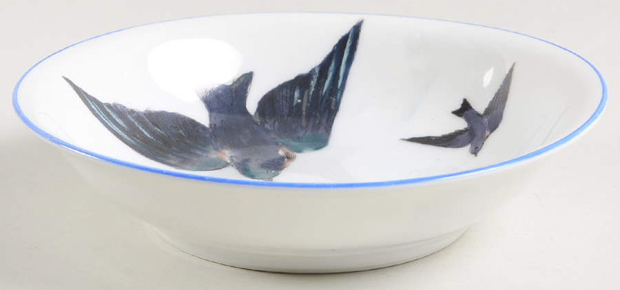 Blue Bird Fruit/Dessert (Sauce) Bowl by Victoria (Austria)-1