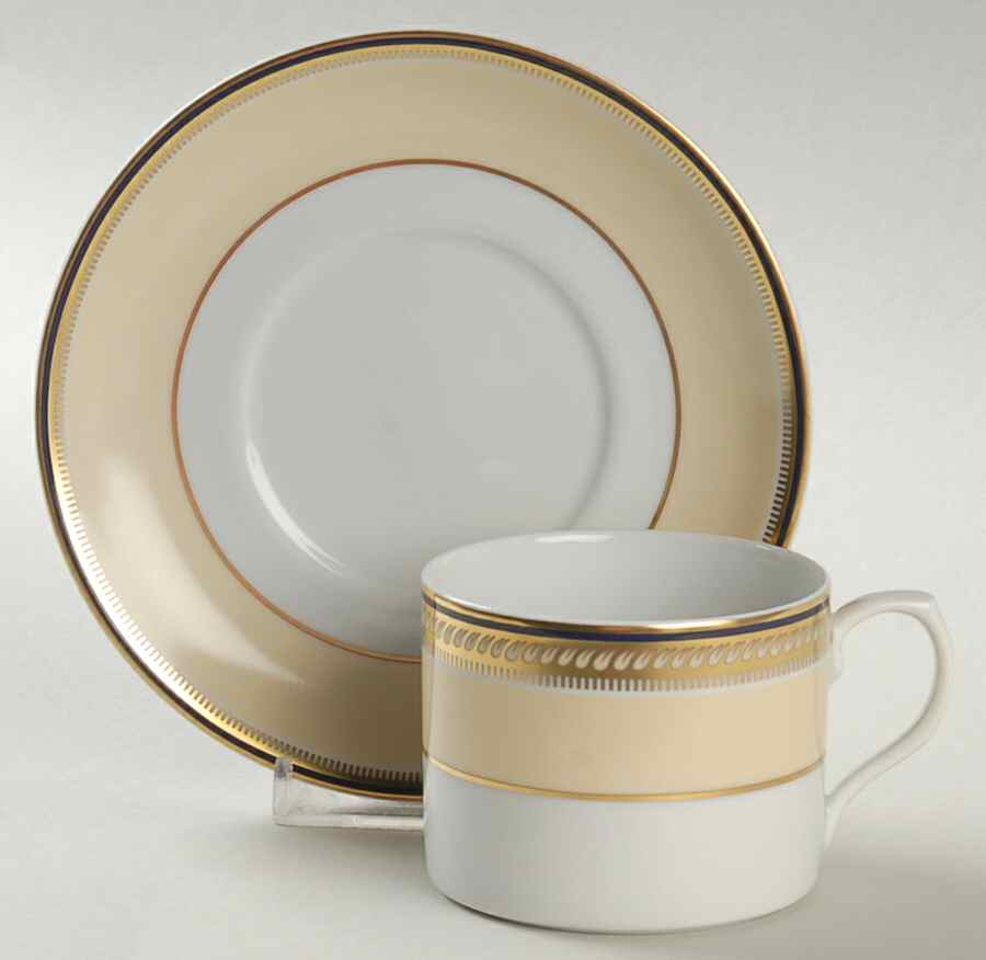 Chiado Flat Cup & Saucer Set by Vista Alegre-1