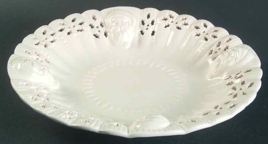 Classical Christmas 10" Pierced Round Bowl by Vaillancourt Folk Art-1