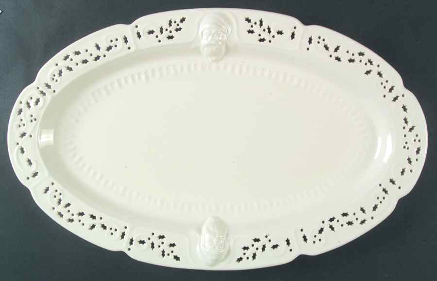 Classical Christmas 18" Oval Serving Platter by Vaillancourt Folk Art-1