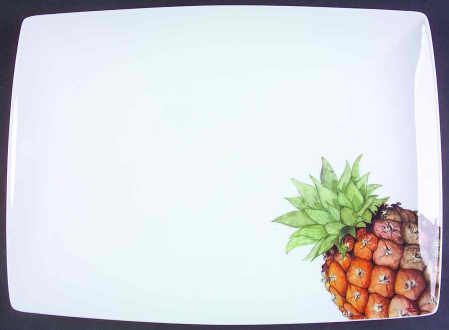 Tropics Pineapple 14" Rectangular Serving Platter by Vista Alegre-1