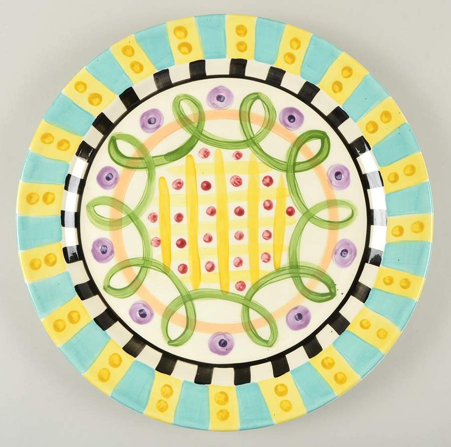 Razzle Dazzle 16" Chop Plate (Round Platter) by Vicki Carroll Studio-1
