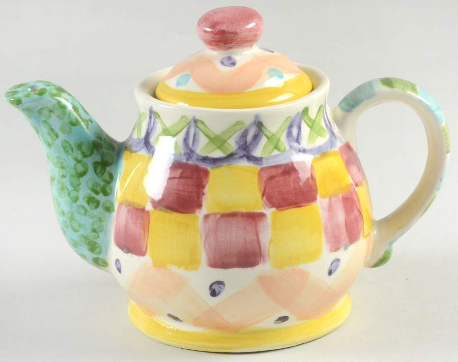 Razzle Dazzle Mini Teapot & Lid by Vicki Carroll Studio-1