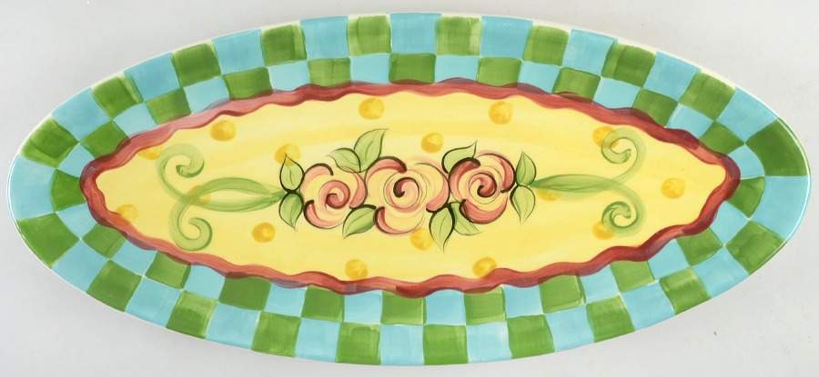 Razzle Dazzle 21" Fish Platter by Vicki Carroll Studio-1