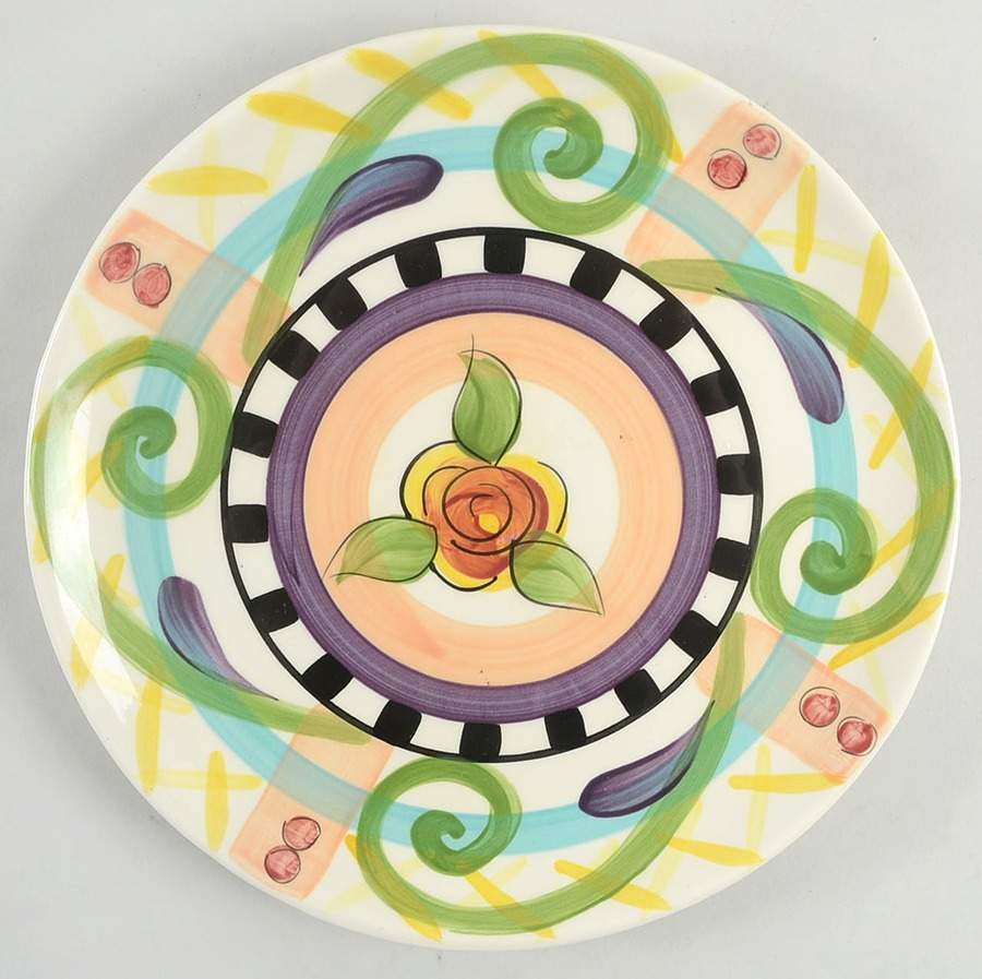 Razzle Dazzle Dinner Plate by Vicki Carroll Studio-1