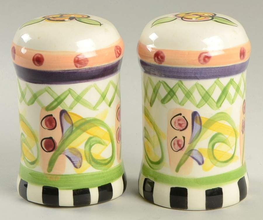 Razzle Dazzle Salt & Pepper Set by Vicki Carroll Studio-1