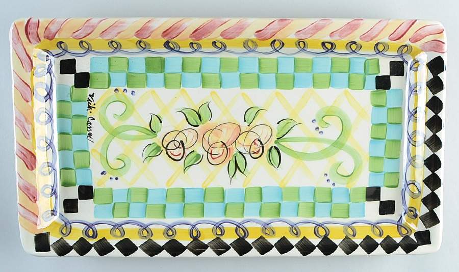 Razzle Dazzle 20" Rectangular Serving Platter by Vicki Carroll Studio-1