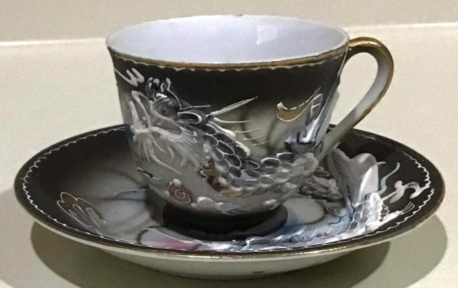 VC1 Footed Cup & Saucer Set by Victora-1