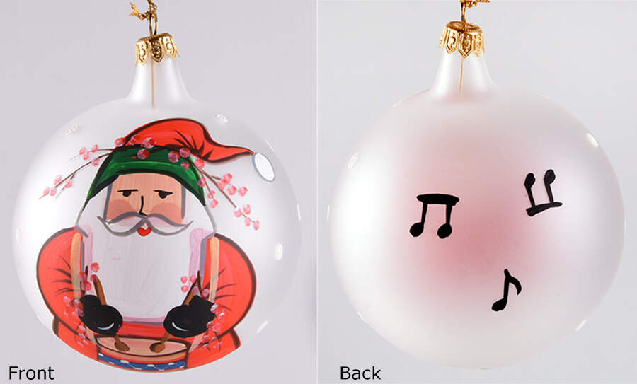 Old St Nick Glassware Ornament by Vietri (Italy)-1