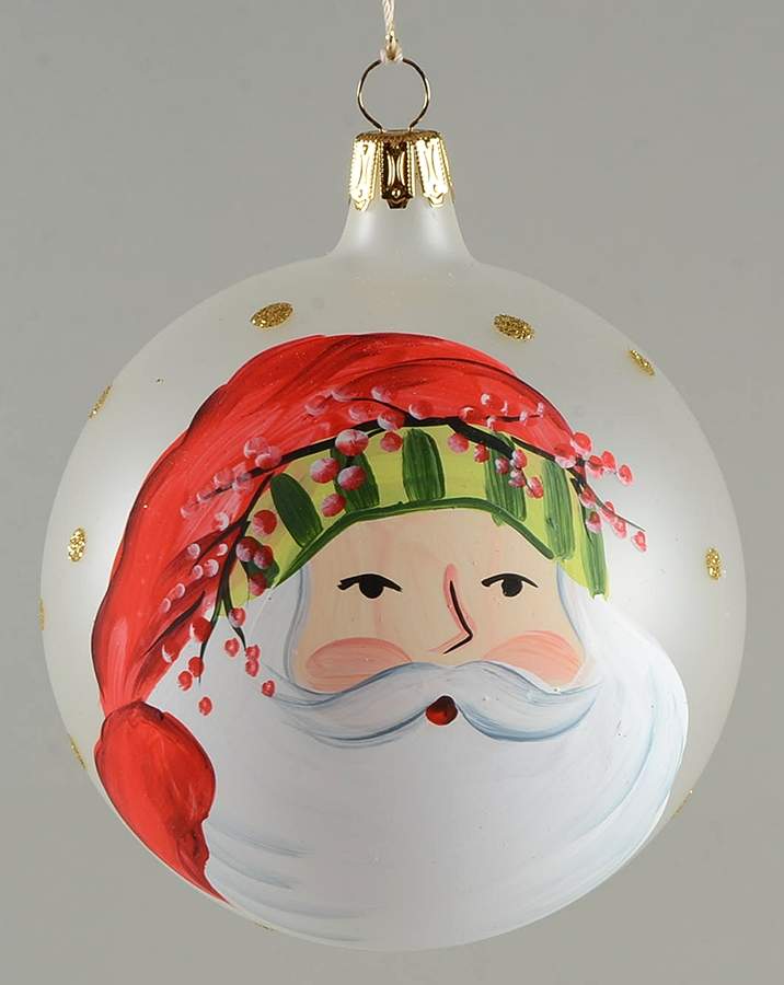 Old St Nick Glassware Ornament by Vietri (Italy)-1