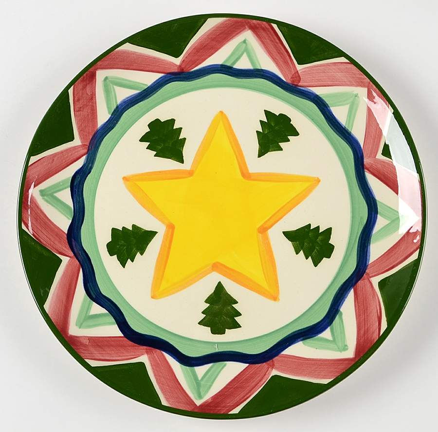 Tis the Season Dinner Plate by Vicki Carroll Studio-1