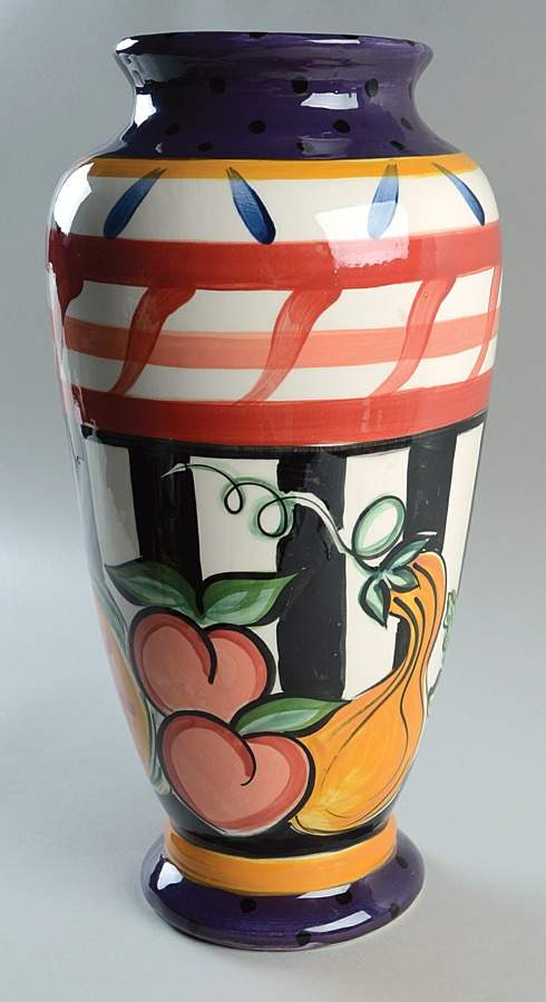 Bon Appetite 16" Footed Vase by Vicki Carroll Studio-1