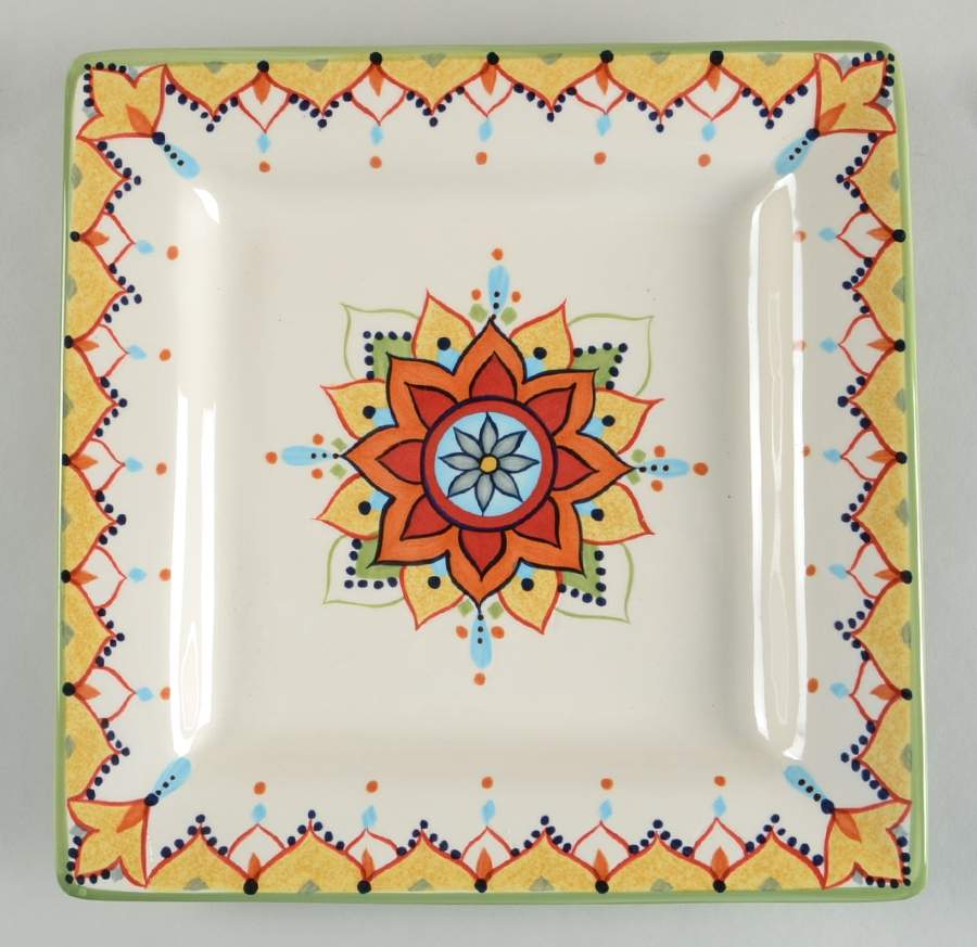 Catalina Square Dinner Plate by Vida By Eva Mendes-1