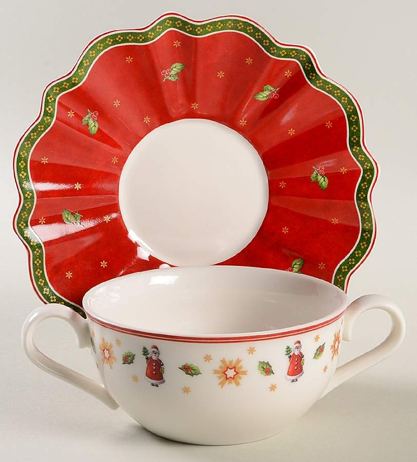 Toy's Delight Flat Cream Soup Bowl & Saucer Set by Villeroy & Boch-1