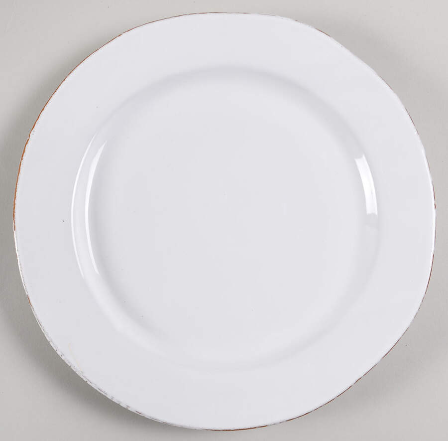 Blanco Large Dinner Plate by Vietri (Italy)-1