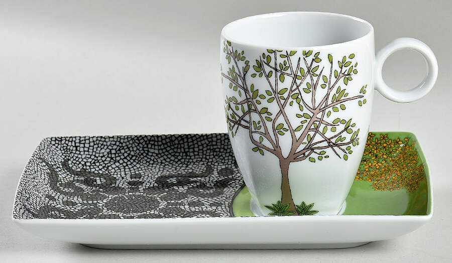 Alma de Lisboa Snack Plate and Mug Set by Vista Alegre-1