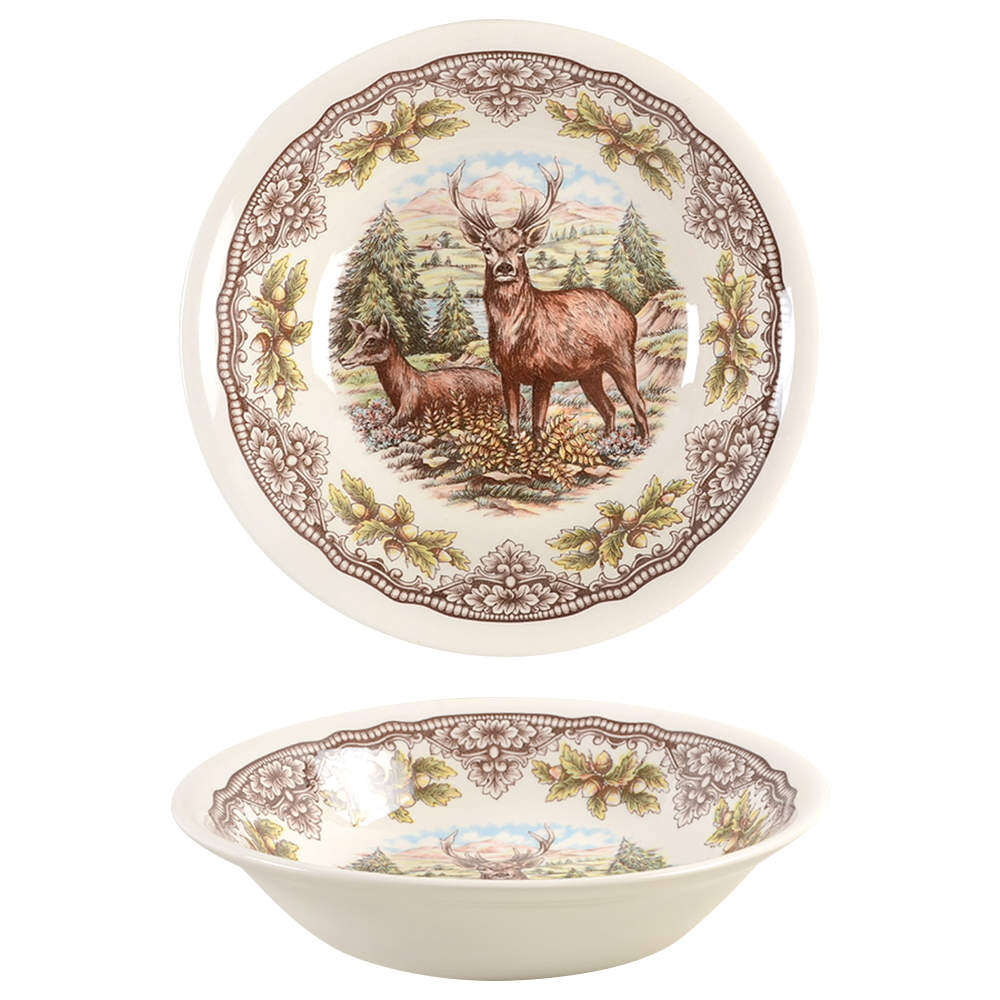 Homeland 9" Round Serving Bowl by Victorian English Pottery-Royal Stafford-1