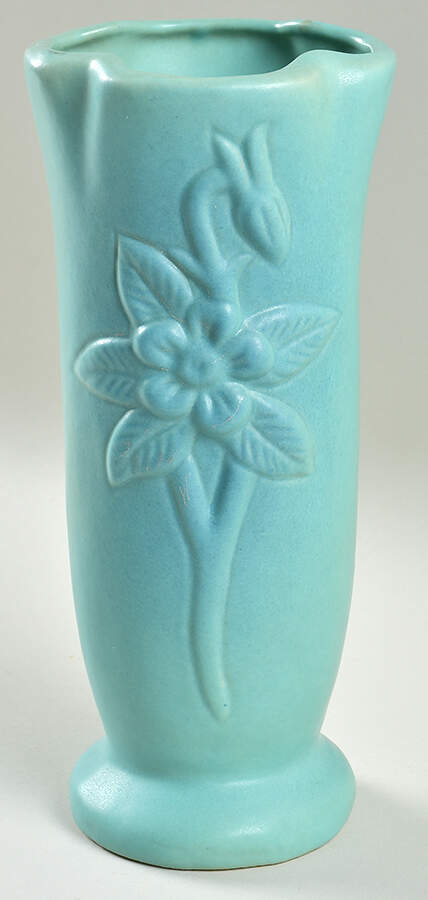Art Pottery 8" Columbine Vase by Van Briggle Pottery-1