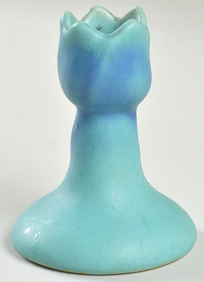 Art Pottery 3" Tulip Candlestick by Van Briggle Pottery-1