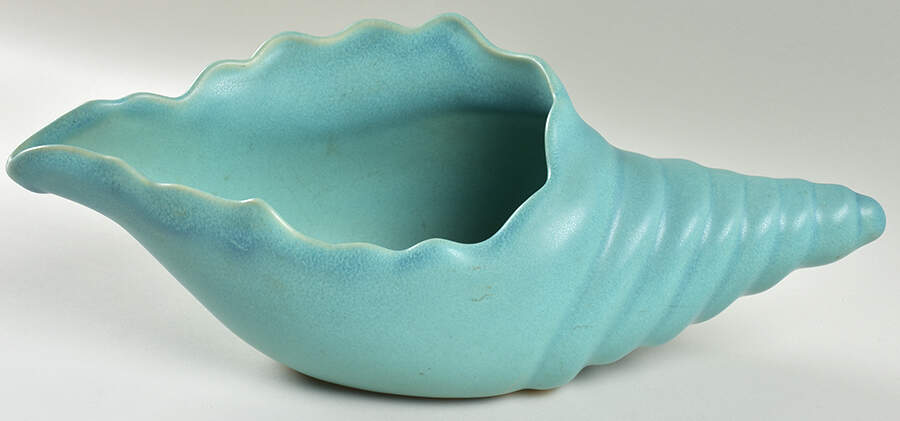 Art Pottery 5" Conch Shell (Vase/Planter) by Van Briggle Pottery-1