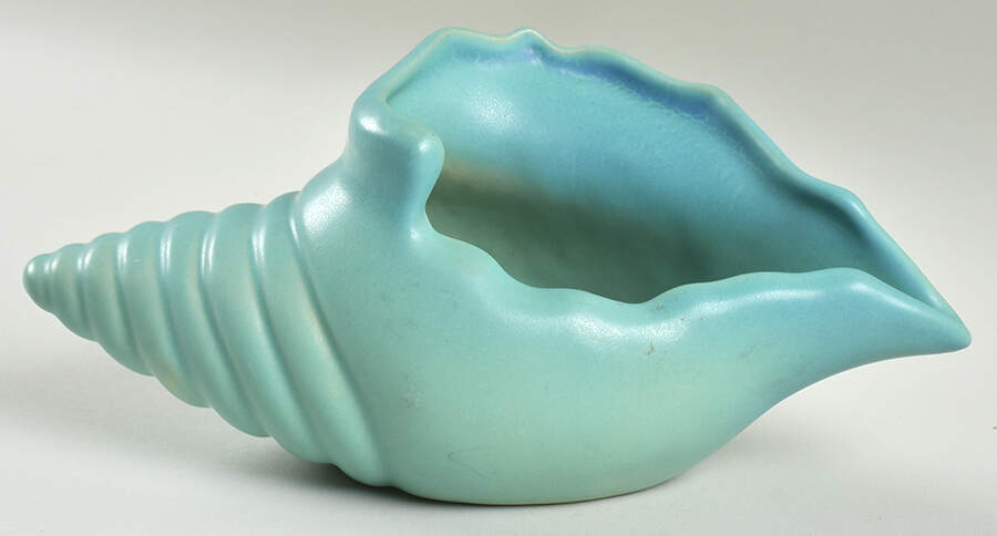 Art Pottery 3" Conch Shell (Vase/Planter) by Van Briggle Pottery-1