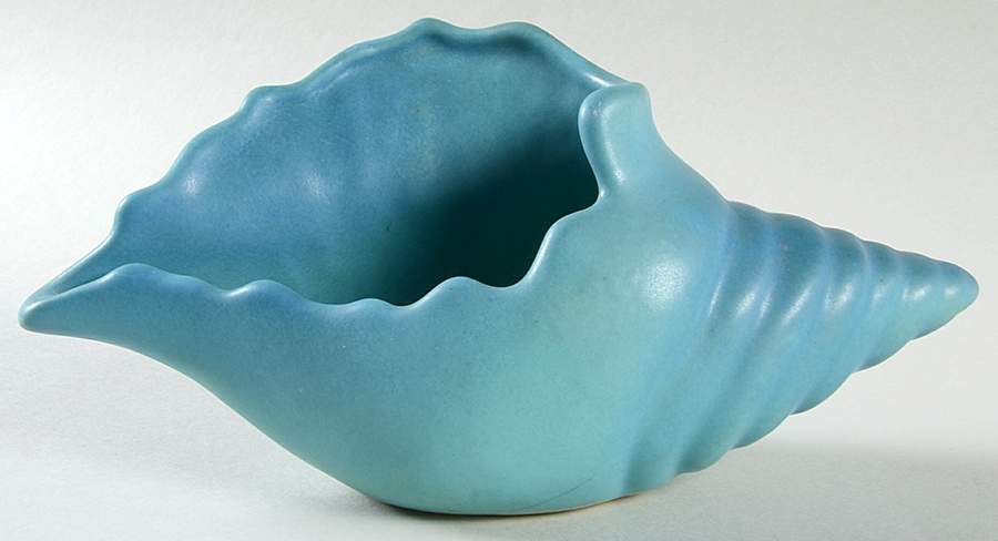 Art Pottery Conch Bowl by Van Briggle Pottery-1