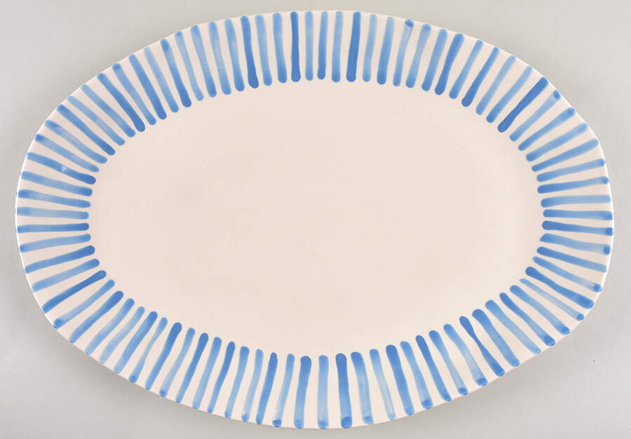 Modello 17" Oval Serving Platter by Vietri (Italy)-1