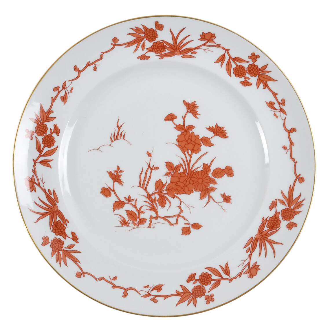 Goa Red (Gold Trim) Salad/Dessert Plate by Vista Alegre-1