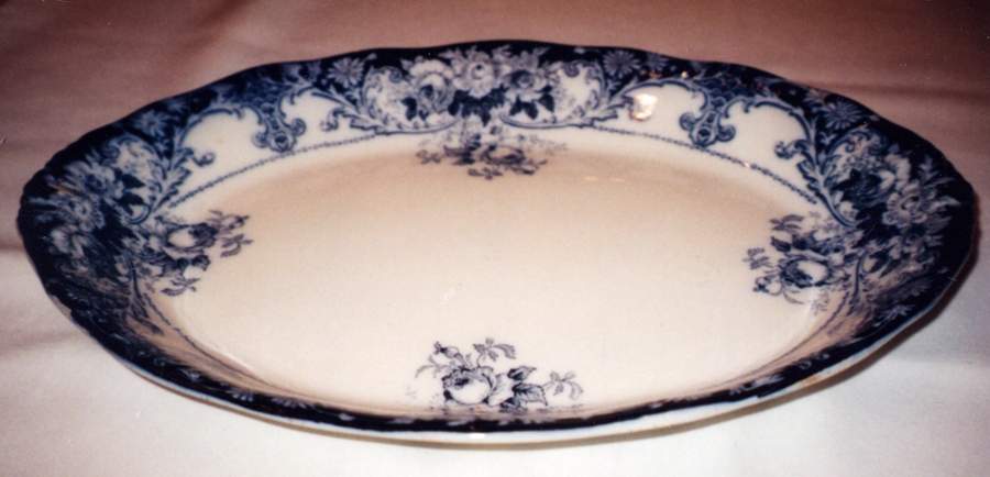 Belmont 17" Oval Serving Platter by JH Weatherby-1