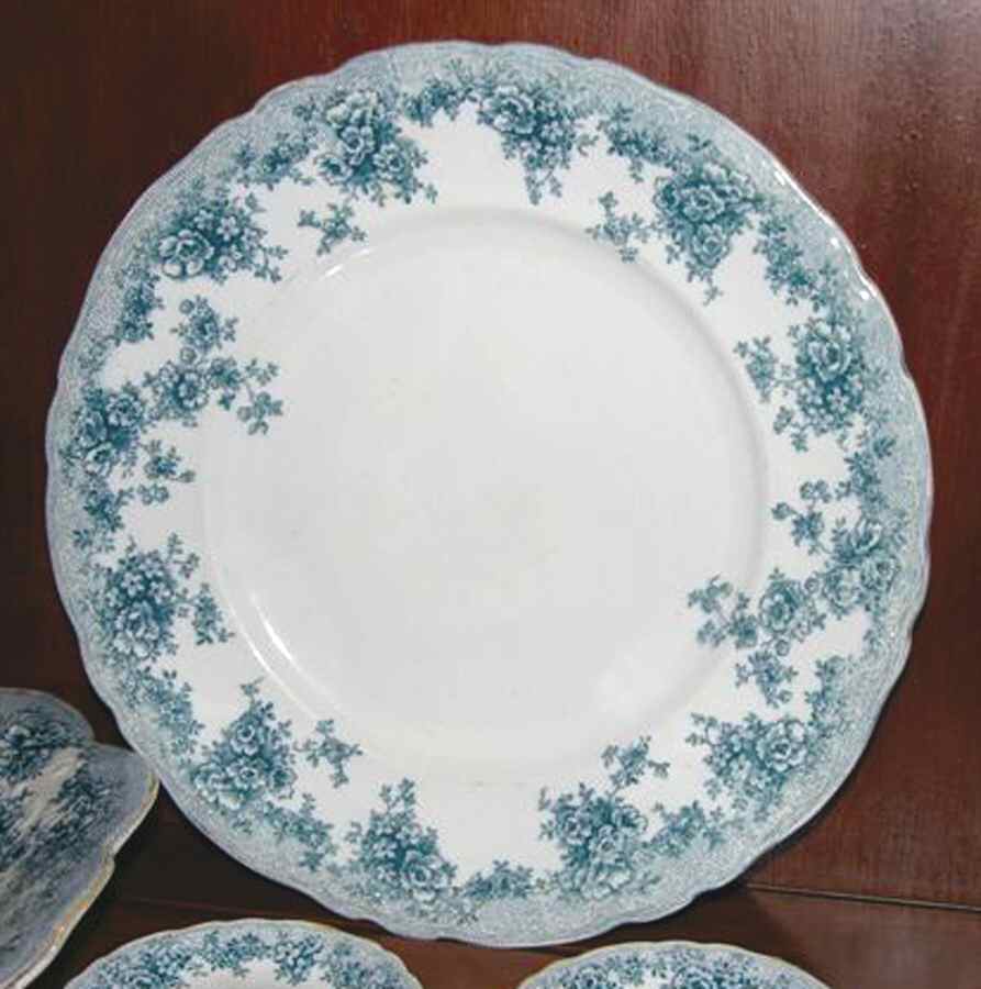 Sylvan Blue Green Dinner Plate by JH Weatherby-1