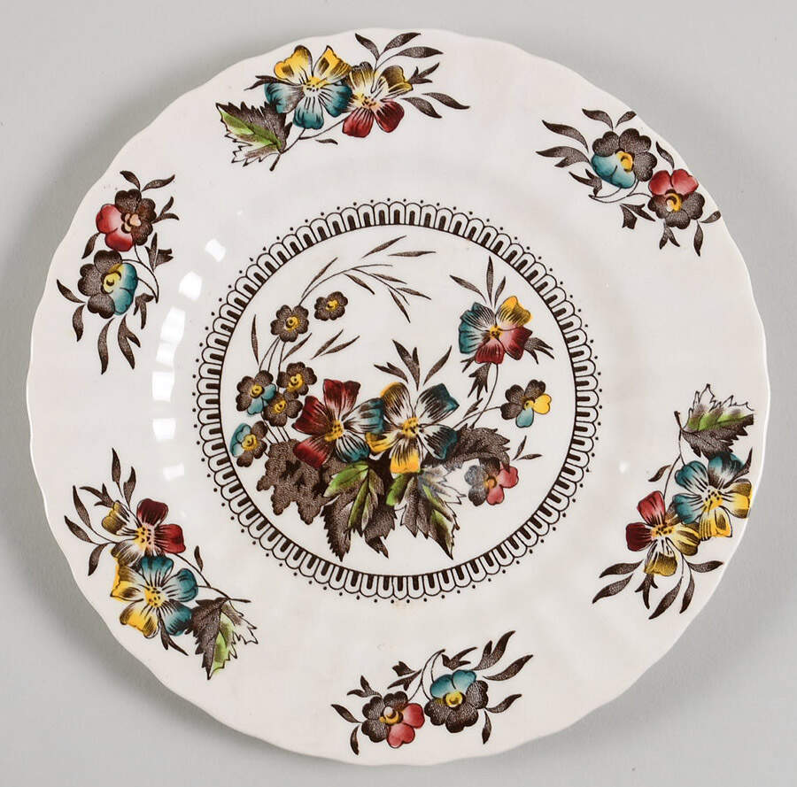 Meadow Salad Plate by Wade (England)-1