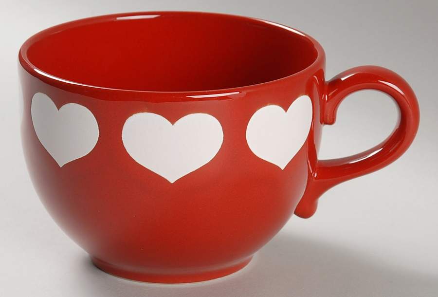 Heart Red Jumbo Mug by Waechtersbach-1