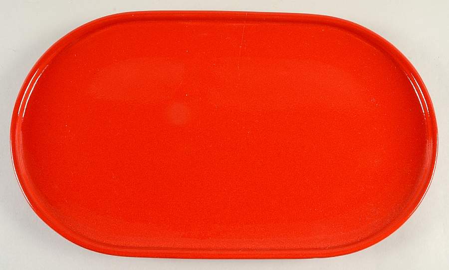Solid Colours Red 13" Oval Serving Platter by Waechtersbach-1