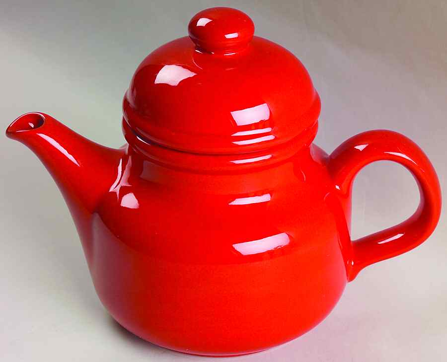 Solid Colours Red Teapot & Lid by Waechtersbach-1