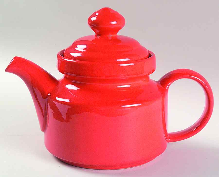 Solid Colours Red Teapot & Lid by Waechtersbach-1