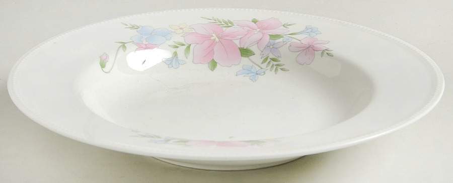 Floral Sweet Rim Soup Bowl by West East-1